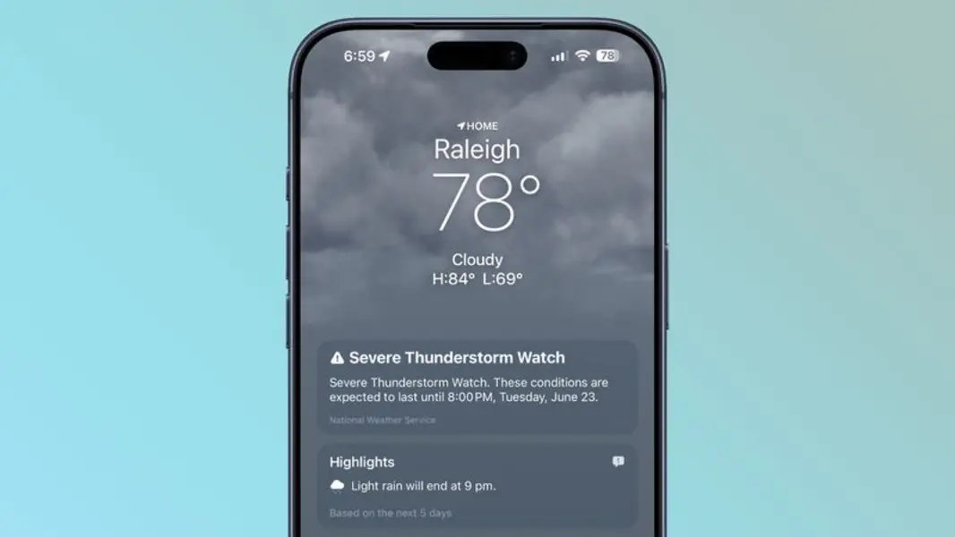 Приложение &laquo;Погода&raquo; в iOS 27: все новые функции