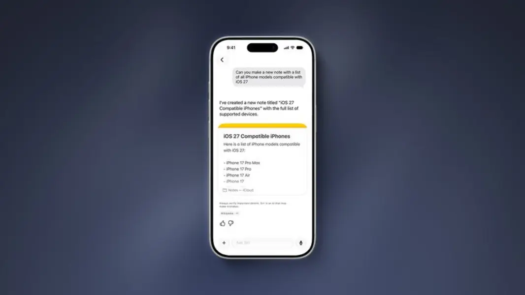 iOS 27 добавляет четыре новые функции в приложение Заметки, включая копирование и вставку 