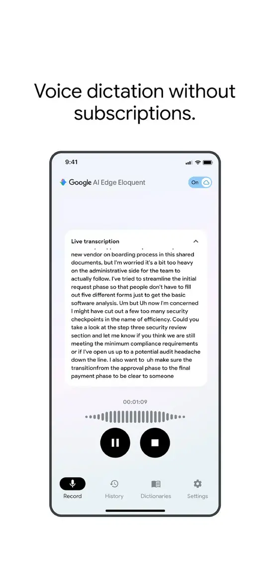 Google AI Edge Eloquent — приложение для диктовки на базе Gemma, работающее в офлайн-режиме
