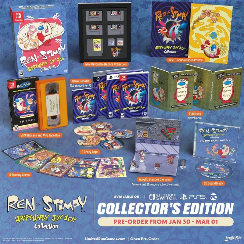 Анонсирован сборник из семи ретро-игр по мотивам Ren & Stimpy.