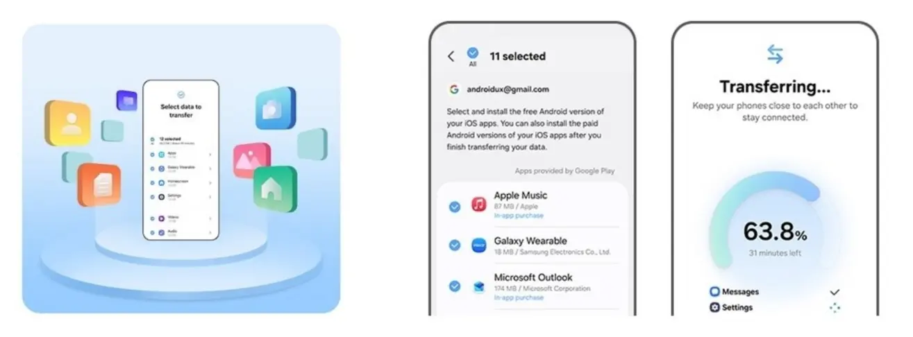 Обновлённый Smart Switch от Samsung стал проще в использовании и переносит больше данных