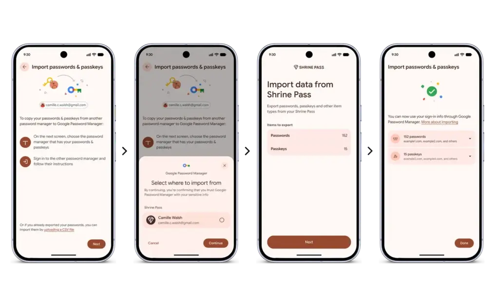 Android теперь позволяет безопасно переносить логины между менеджерами паролей на уровне &laquo;hardware&raquo;