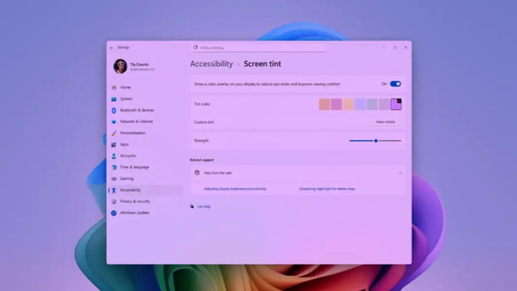 В свежей сборке Windows 11: улучшенные виджеты, новая функция Screen Tint и другие фишки
