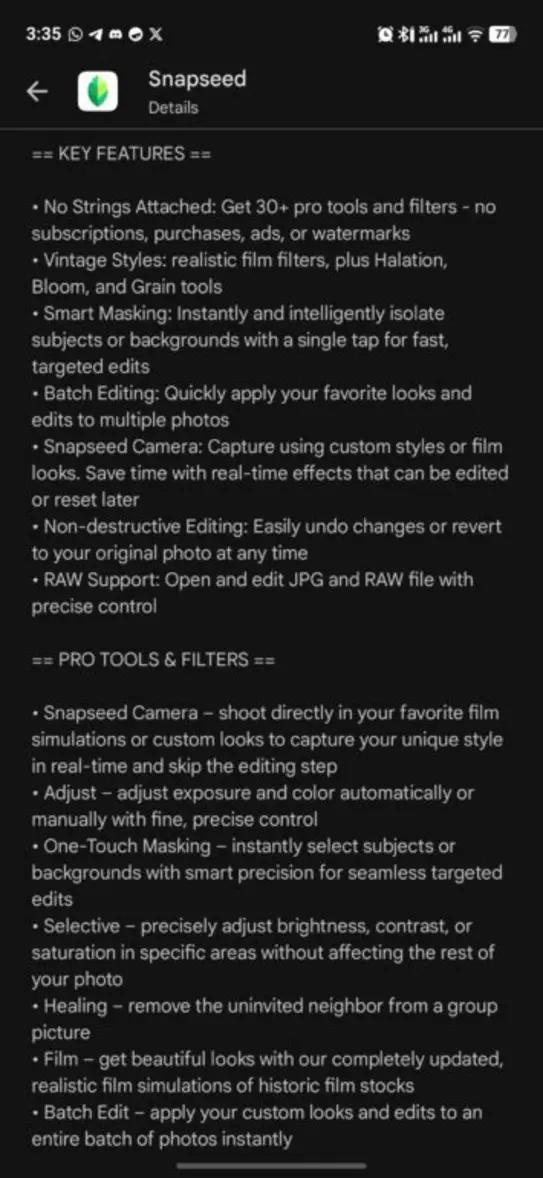Snapseed вернулся: что нового в масштабном обновлении 4.0 для Android