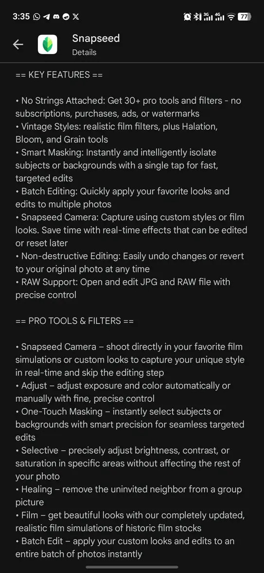 Snapseed вернулся: что нового в масштабном обновлении 4.0 для Android