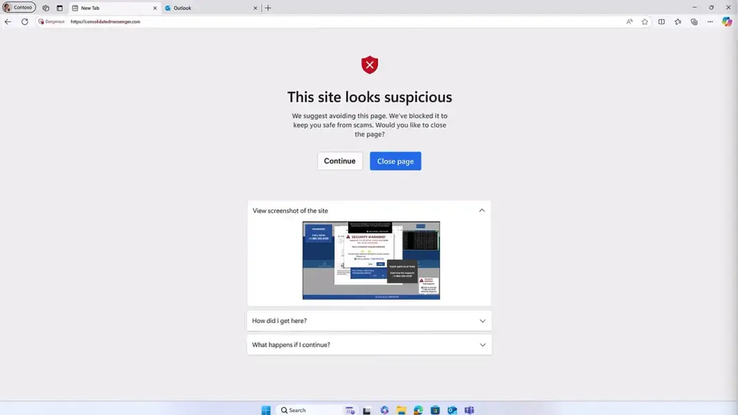 Microsoft Edge получил массу функций безопасности, включая ИИ-модель, которая &laquo;видит&raquo; ваш экран