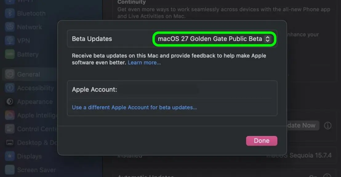 Как установить публичную бета-версию macOS 27 Golden Gate