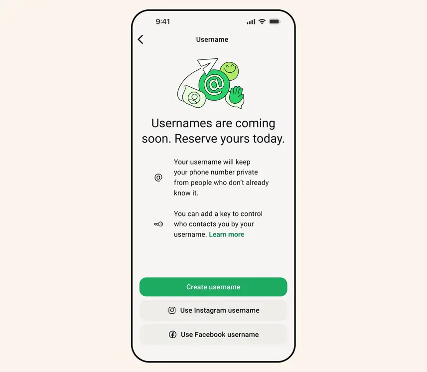 В WhatsApp* появятся &laquo;usernames&raquo;: забронируйте свой уникальный ник уже сейчас