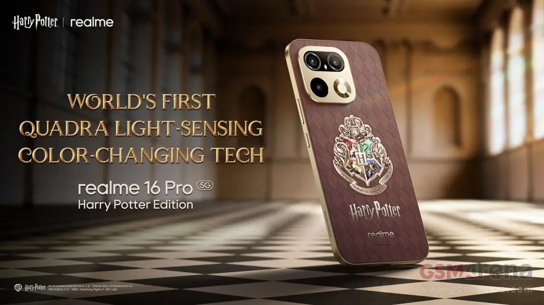 Представлены Realme 16 Pro и Buds T500 Pro в стиле «Harry Potter»