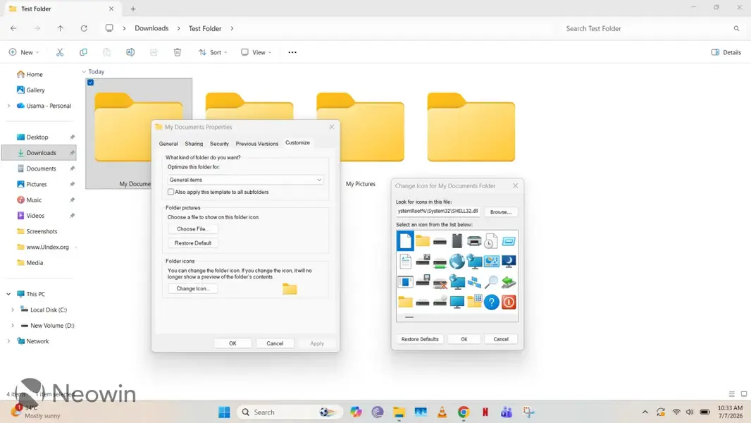 Как установить свои значки для папок в Проводнике Windows 11