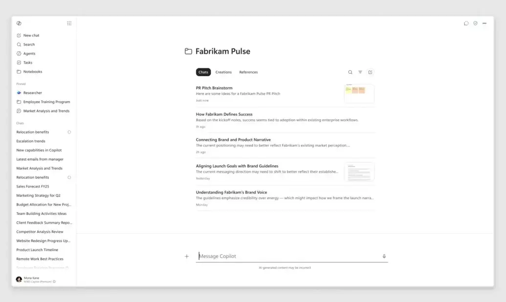В Microsoft 365 Copilot Notebooks появились новые инструменты для превращения документов в интеллект-карты и многое другое