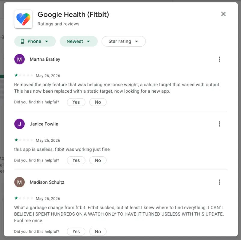 Пользователи Fitbit в ярости: обновление приложения получило &laquo;абсолютно дерьмовый&raquo; дизайн