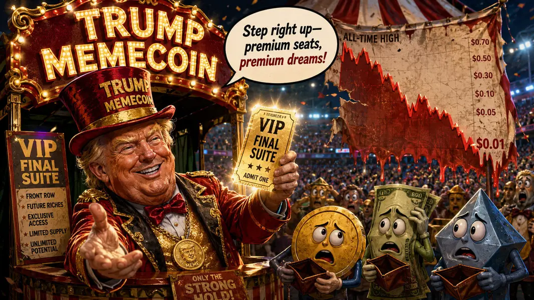 VIP-предложение по «TRUMP coin World Cup» позволяет инсайдерам «сливать» токены, пока холдеры соревнуются за билеты