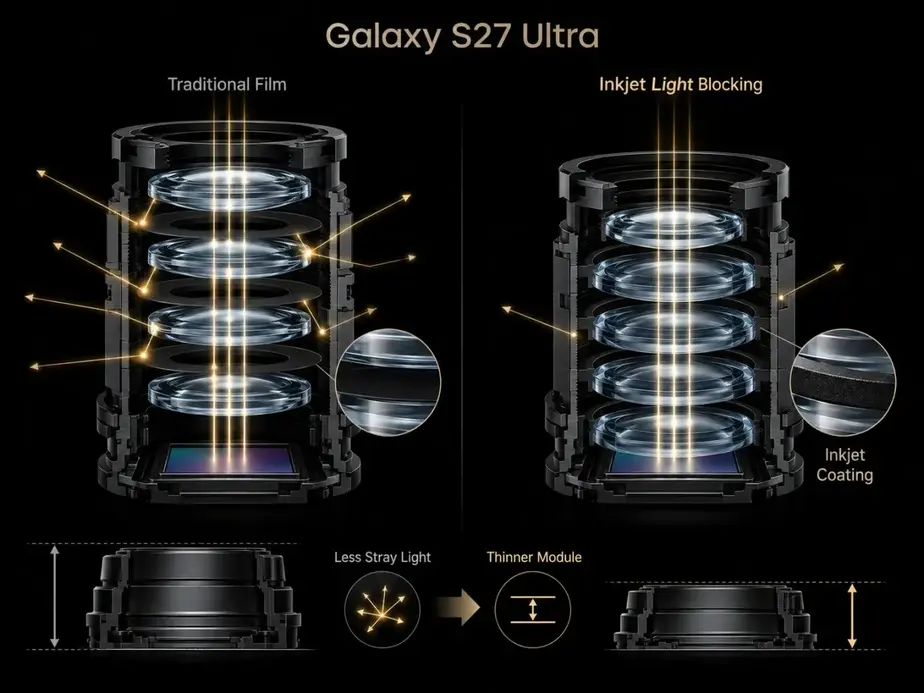Производственный трюк Samsung может помочь S27 Ultra получить более тонкий модуль камеры