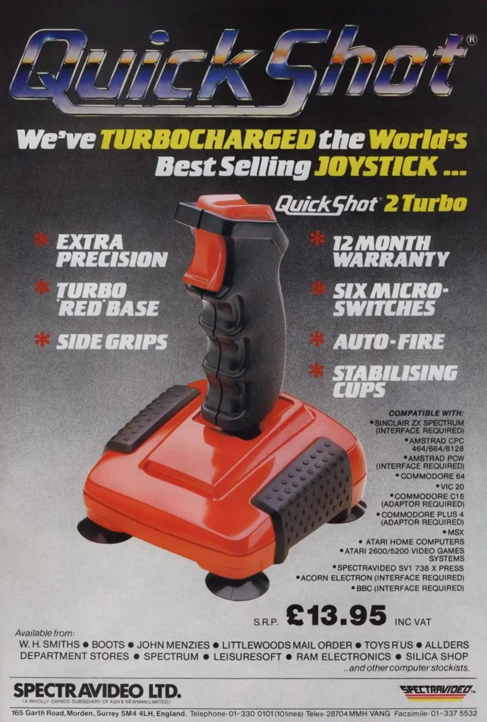 Quickshot II — один из самых популярных игровых контроллеров всех времён — возвращается