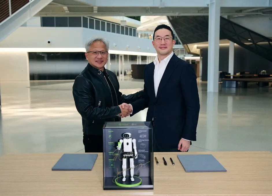 LG объединяет усилия с Nvidia для создания роботов с ИИ и оборудования для беспилотных автомобилей