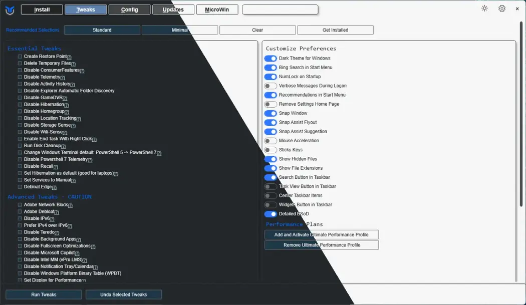 Утилита Windows получила простой инструмент для создания ISO, улучшенный Modern Standby и многое другое