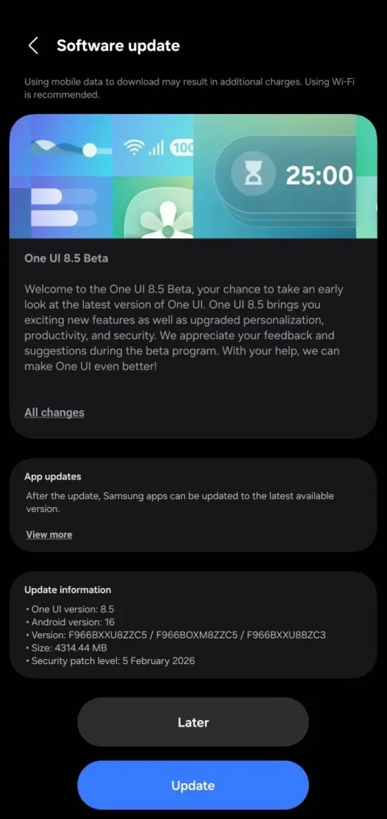 Samsung запускает бета-версию One UI 8.5 для Galaxy Z Fold 7 и Flip 7