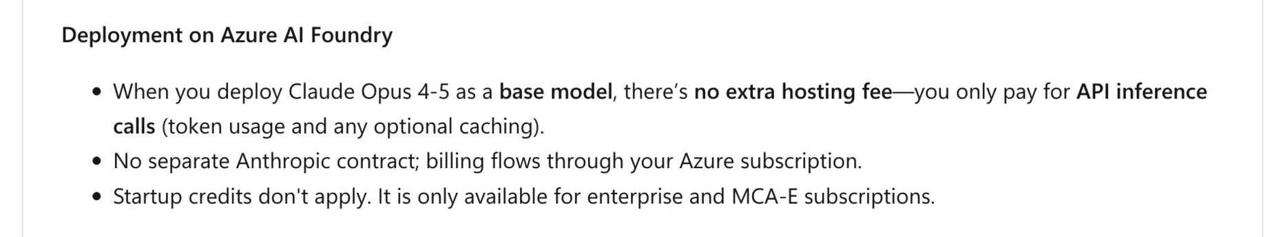 Стартап-кредиты Azure не покрывают расходы на Claude в Azure AI Foundry: читатель получил счет на 1600 долларов