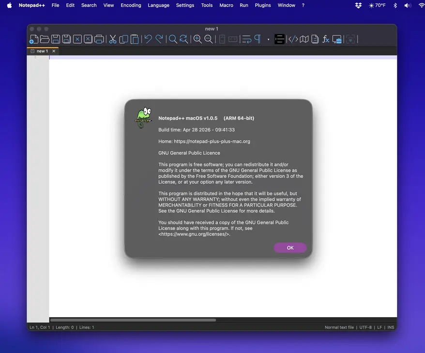 Создатель оригинального редактора открестился от релиза «Notepad++ for Mac»