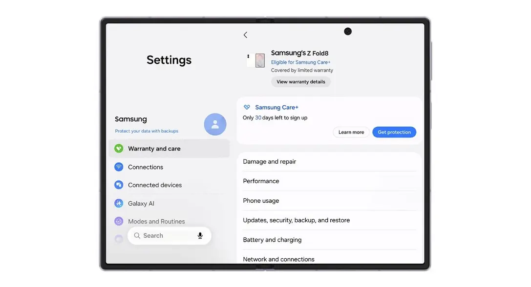 Samsung раскрыла детали нового меню &laquo;Гарантия и уход&raquo; в One UI 9