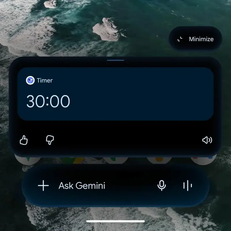 Google Gemini обзавелся плавающим виджетом для удобного многозадачного режима: забудьте о полноэкранном интерфейсе
