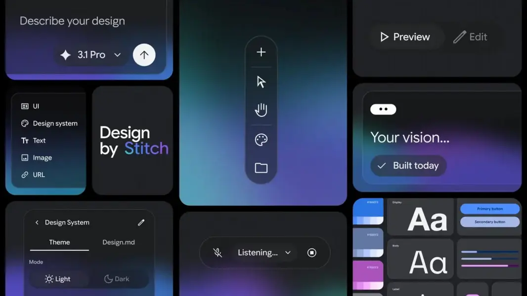 Google обновляет Stitch: &laquo;vibe design&raquo; и бесконечный AI-холст