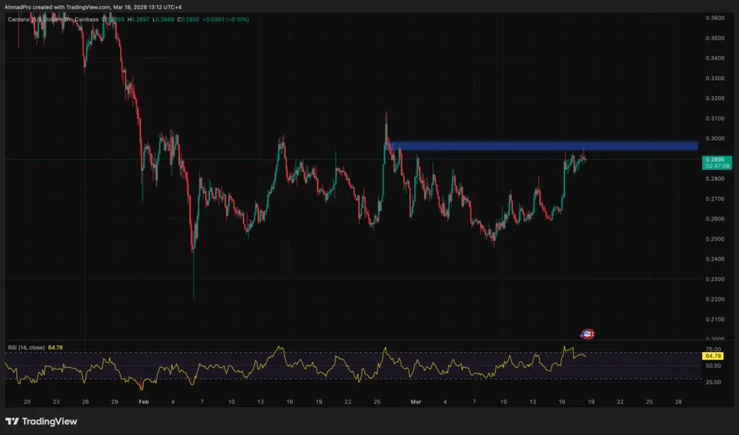 Цена Cardano застряла ниже $0,30 на 45 дней — ждать ли мощный прорыв?