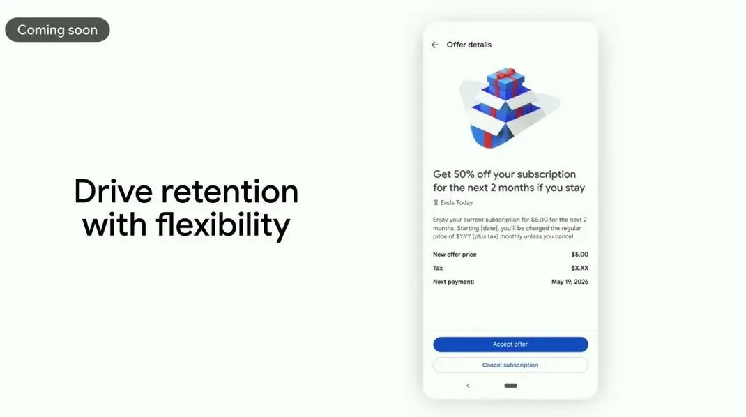 Скоро Android-приложения будут предлагать вам более выгодные тарифы прямо перед отменой подписки