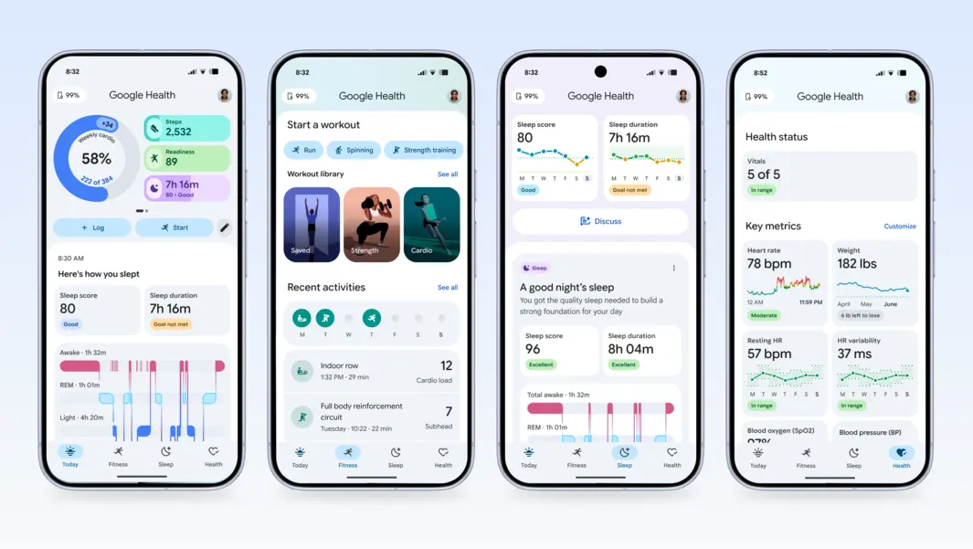 Google представила &laquo;безэкранный&raquo; Fitbit Air и приложение Google Health для замены Fitbit