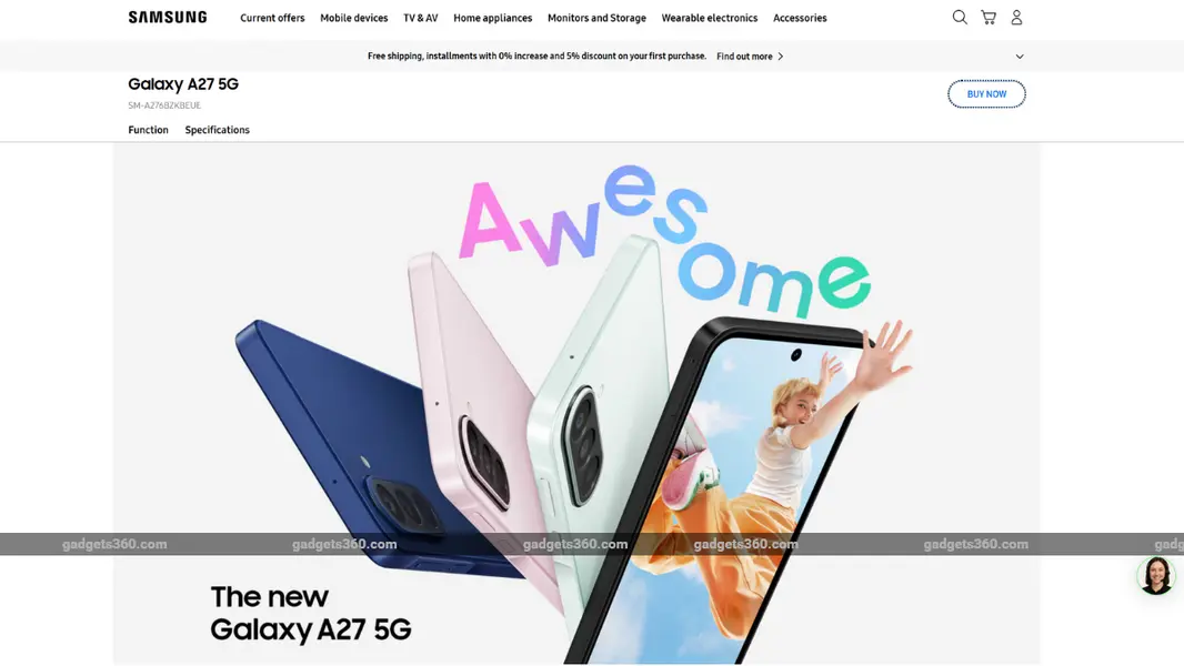 Samsung Galaxy A27 5G засветился на чешском сайте: все подробности известны до официального анонса