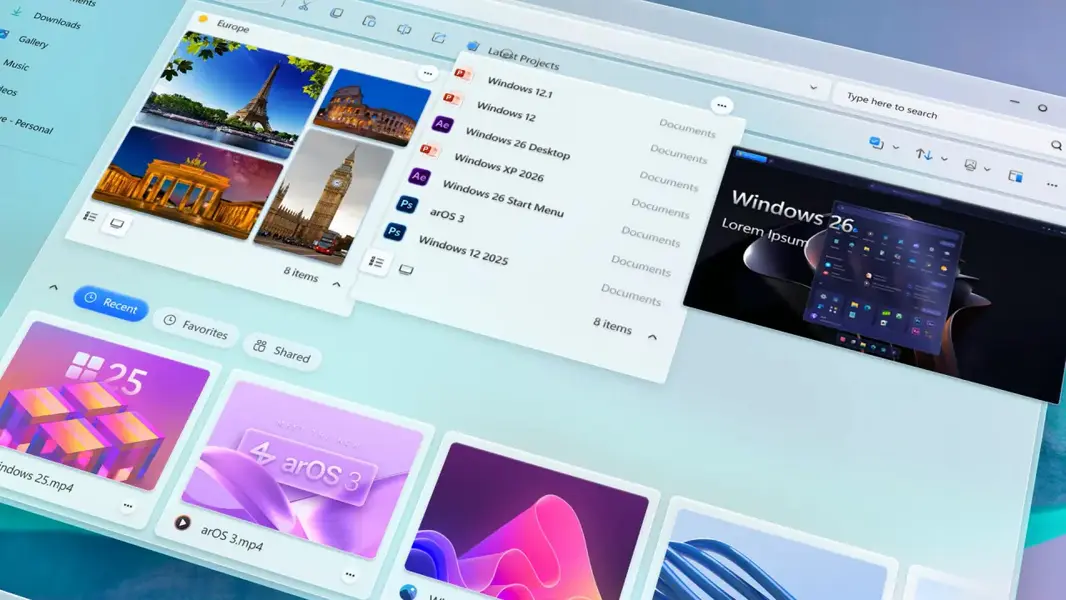 Потрясающая концепция «Проводника» для Windows 12 заставляет текущую версию выглядеть как древность
