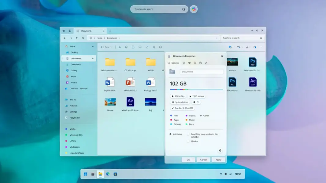 Потрясающая концепция «Проводника» для Windows 12 заставляет текущую версию выглядеть как древность