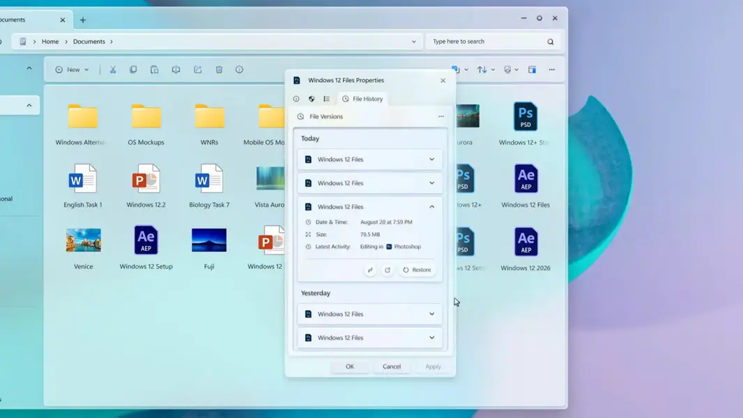 Потрясающая концепция «Проводника» для Windows 12 заставляет текущую версию выглядеть как древность