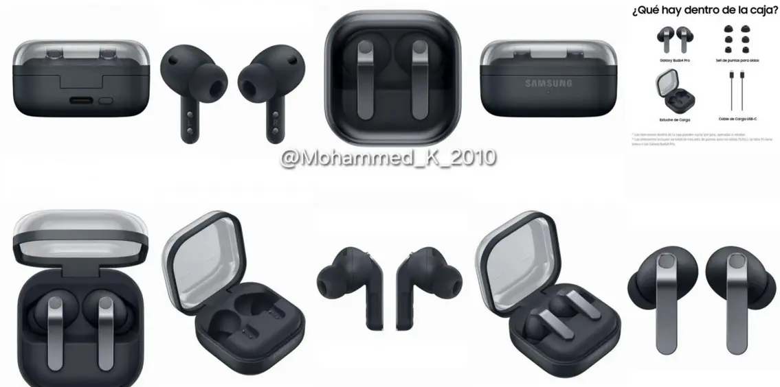 Новый взгляд на Galaxy Buds4 и Buds4 Pro перед официальным запуском на следующей неделе