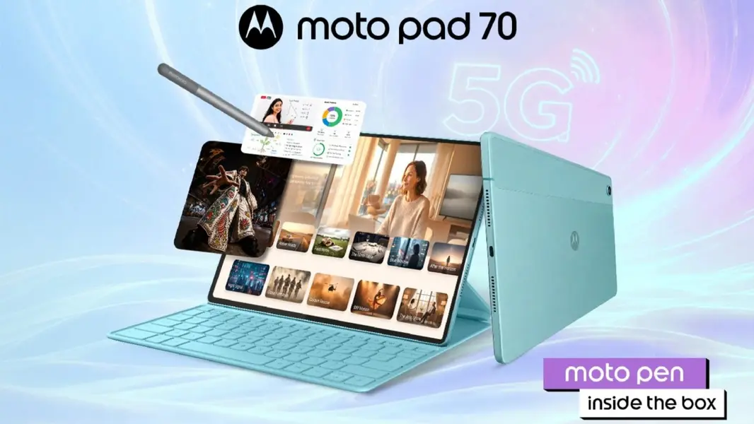 Motorola Moto Pad 70 анонсирован: 12,1-дюймовый 90 Гц дисплей, поддержка 5G и аккумулятор ёмкостью 10 200 мА·ч