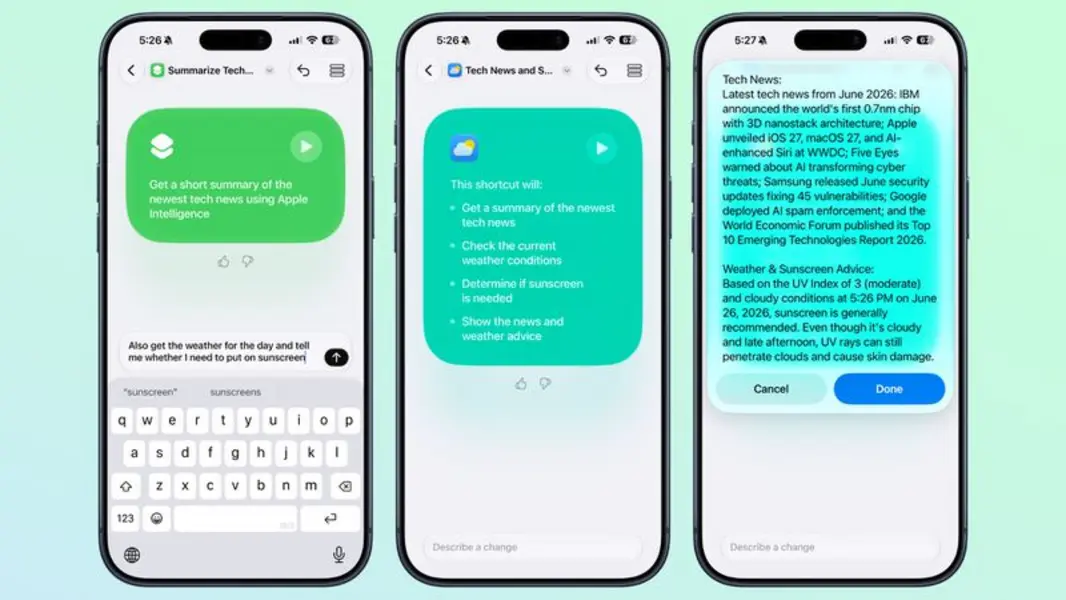 iOS 27 делает приложение &laquo;Команды&raquo; гораздо дружелюбнее