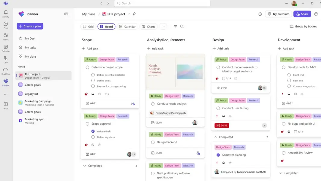Microsoft обновляет Planner новым дизайном и функциями