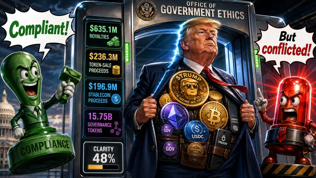 Финансовая отчетность Трампа ставит потенциальную прибыль в $1 млрд от &laquo;крипты&raquo; в центр голосования по закону CLARITY Act