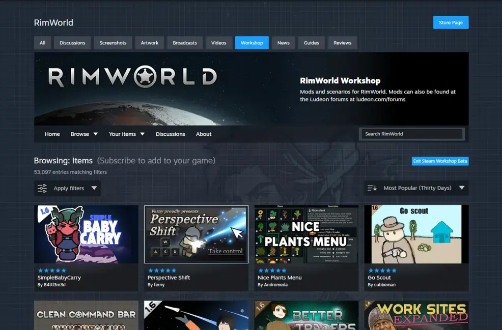 Valve обновляет «Steam Workshop» для улучшения поиска модов и поддержки «Steam Deck»