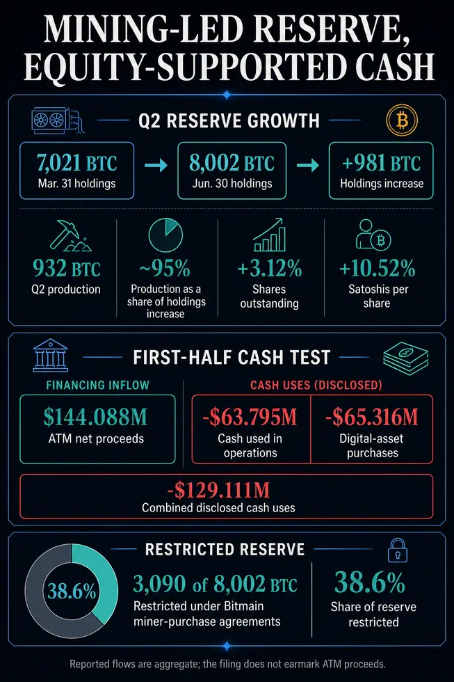American Bitcoin создала резерв в 8 002 BTC, но почти 40% из них незаметно связаны с Bitmain