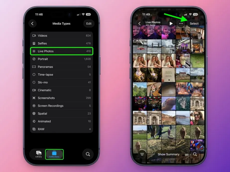 Как объединить несколько Live Photos в одно видео на iPhone