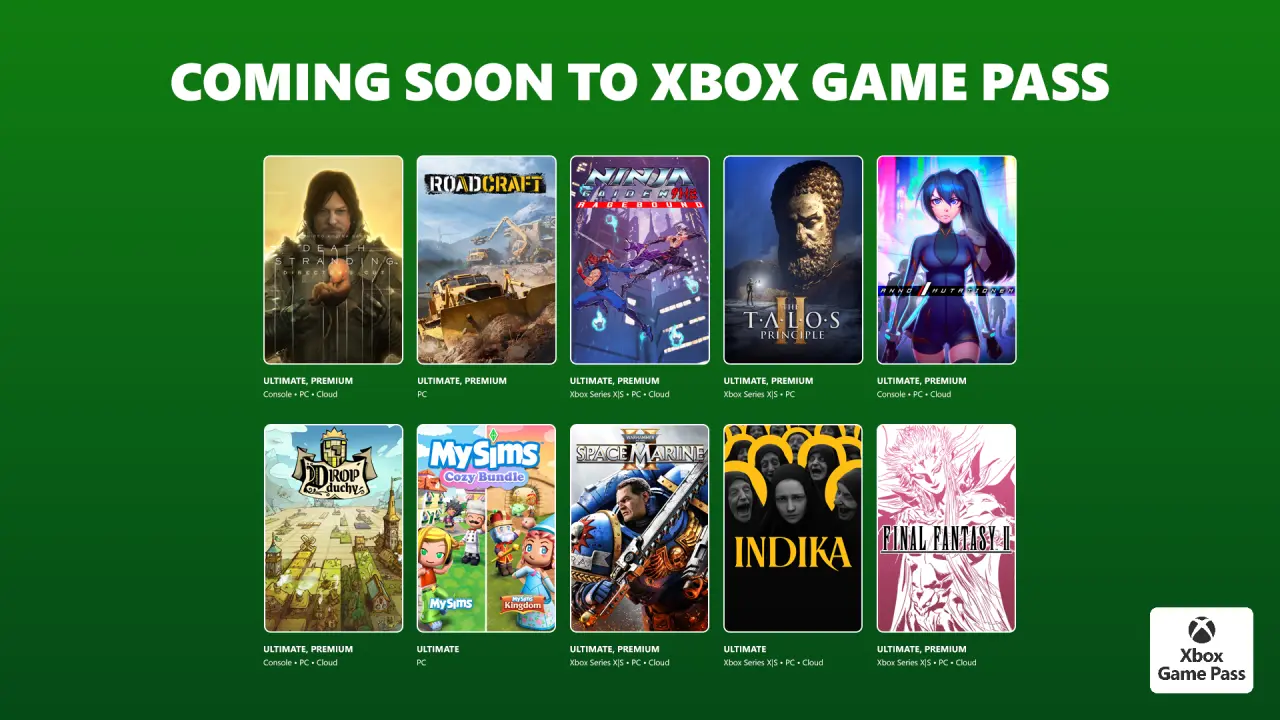 Warhammer 40,000: Space Marine II и Death Stranding пополнят каталог Xbox Game Pass