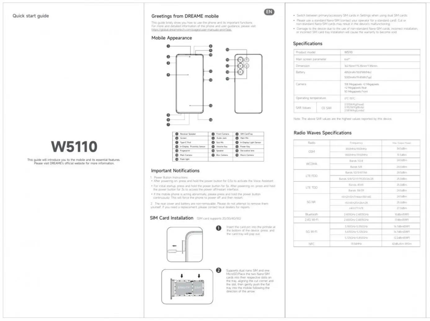 Характеристики первого смартфона Dreame утекли в сеть