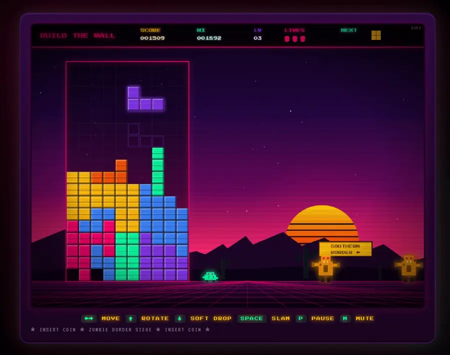The Tetris Company осудила игру «Build the Wall» от Белого дома, заявив, что она выступает против разделения людей