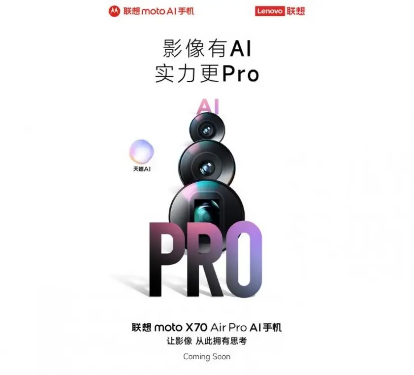 Moto X70 Air Pro получит перископический телеобъектив.
