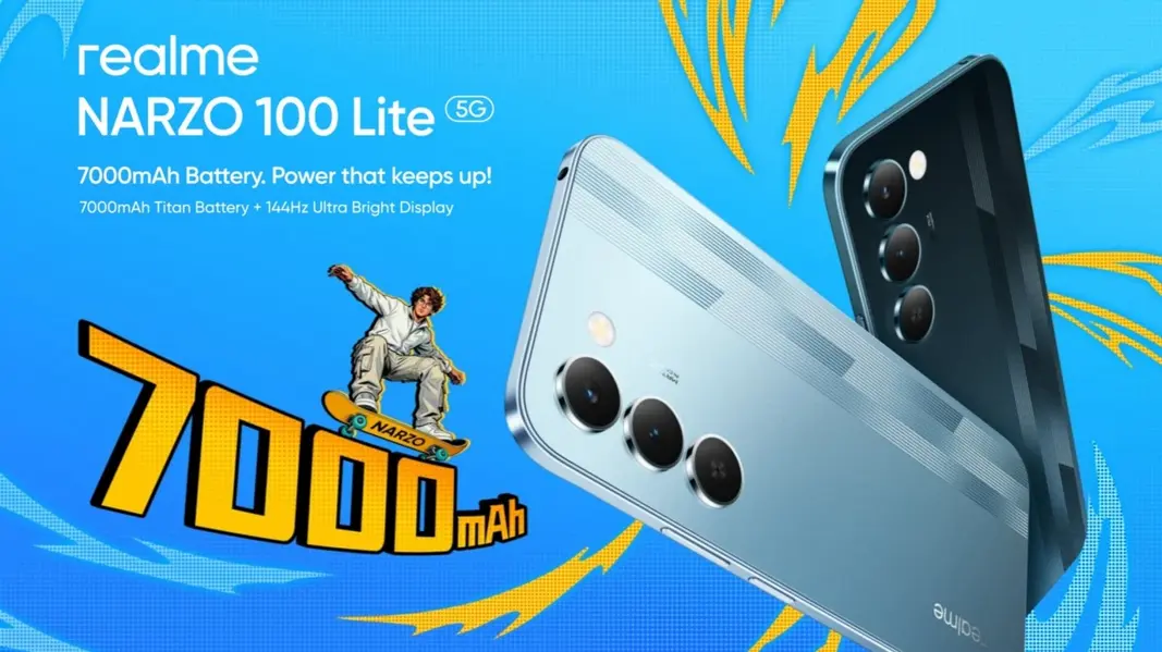 Анонсирован Realme Narzo 100 Lite: экран 144 Гц и мощный аккумулятор на 7000 мАч