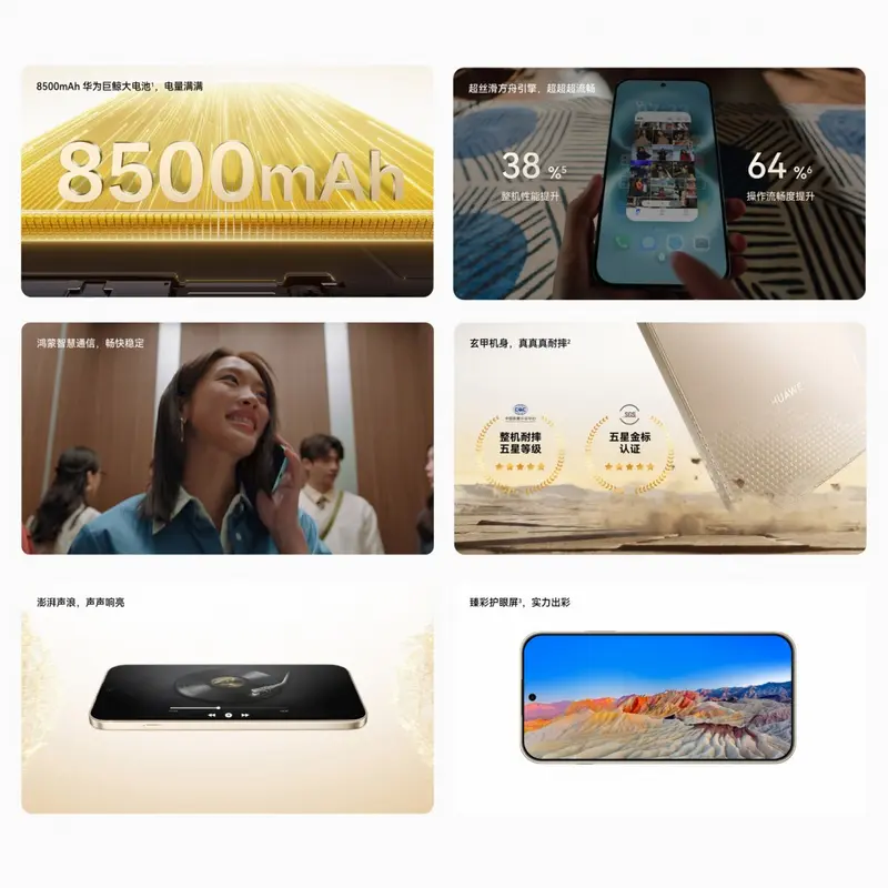 Huawei Enjoy 90 Plus и 90 Pro Max: мощные новинки на базе Kirin 8000 с емкими кремний-углеродными аккумуляторами