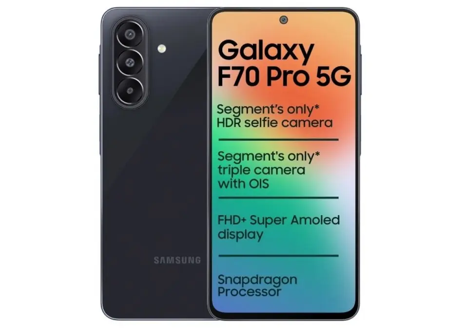 Samsung Galaxy F70 Pro официально представлен с аккумулятором 6000 мАч и тройной камерой
