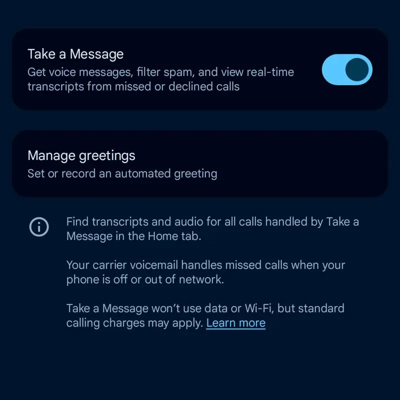 Функция «Take a Message» на Pixel стала еще индивидуальнее благодаря персональным приветствиям